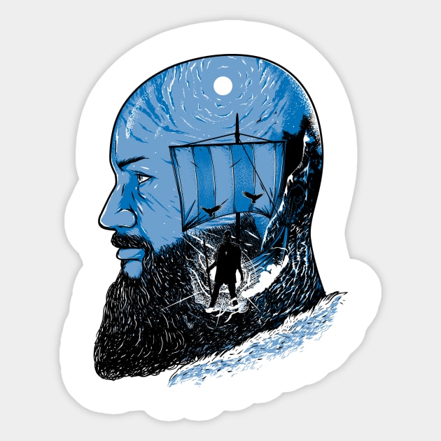 Ragnar Sticker by samuelrd